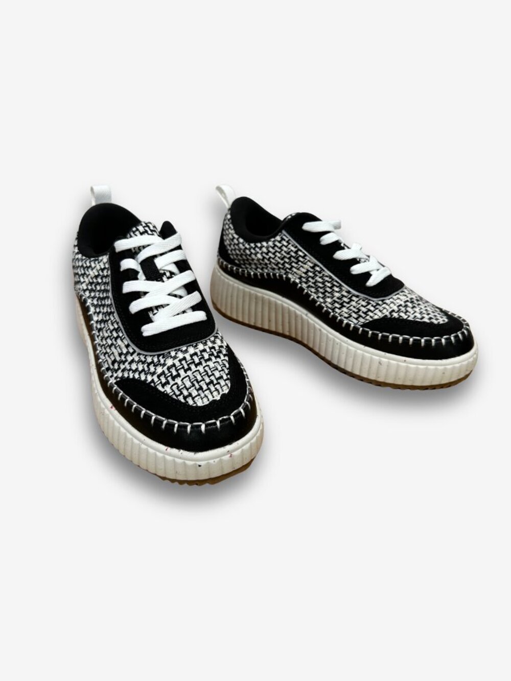 Dream Pairs Chunky Platform Sneakers Black White Streetwear Casual Statement 7